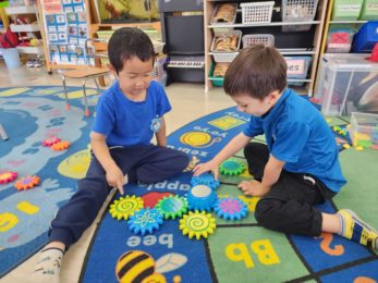 Students continue to develop their own skills through play based learning!